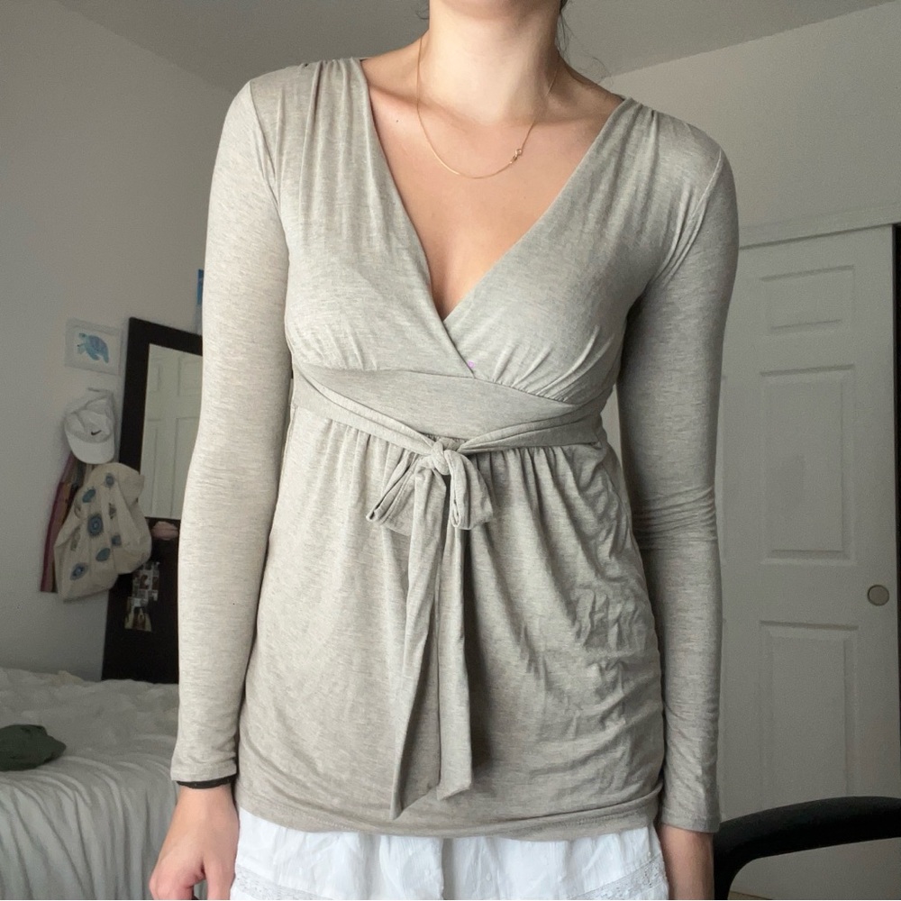 Forever 21 vintage long sleeve babydoll top size small